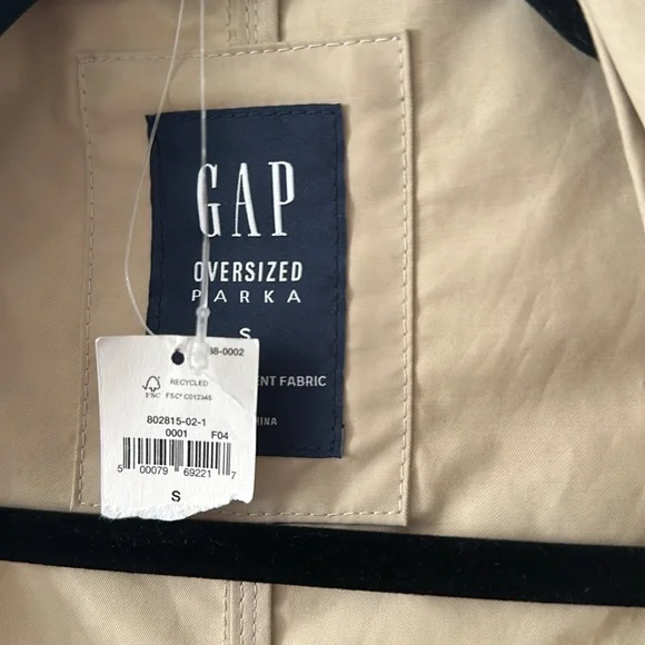 Gap Oversized Anorak Parka Rain Jacket
